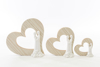 Immagine di SPOSI IN PORCELLANA CUORE LEGNO 12 PEZZI