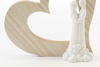 Immagine di SPOSI IN PORCELLANA CUORE LEGNO 12 PEZZI