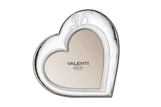 Immagine di PORTAFOTO CUORE 25° ARGENTO VALENTI & CO 52101 2L