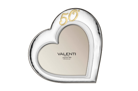 Immagine di PORTAFOTO CUORE 50° 20X20 ARGENTO VALENTI & CO 52102 2l