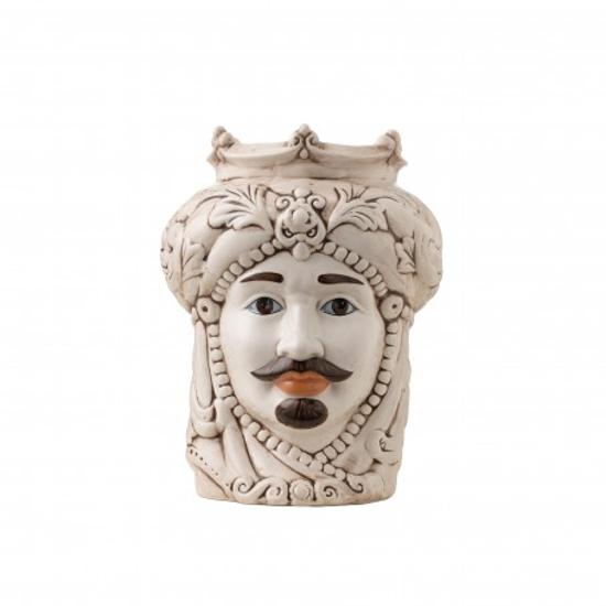 Picture of TESTA DI MORO CERAMICA DECORATA ALTEZZA 25 CM likò