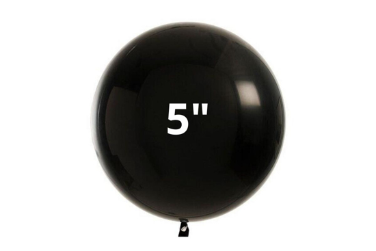 Immagine di BUSTA 50 PZ PALLONCIN 5" MATTE COLORS NERO LE STELLE BOMBONIERE