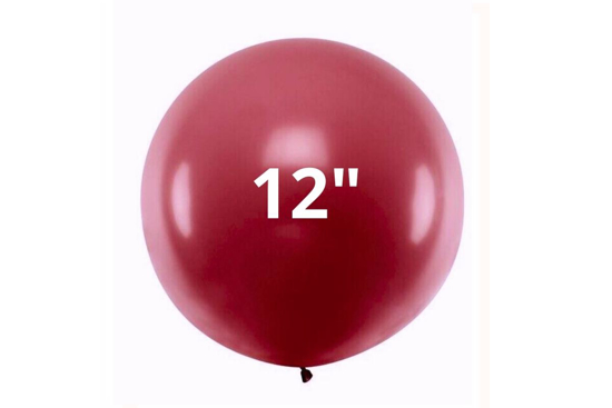 Immagine di BUSTA 50 PZ PALLONCI 12" MATTE COLORS ROSSO BORDEAUX LE STELLE BOMBONIERE