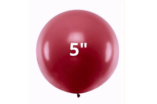 Immagine di BUSTA 50 PZ PALLONCIN 5" MATTE COLORS ROSSO BORDEAUX