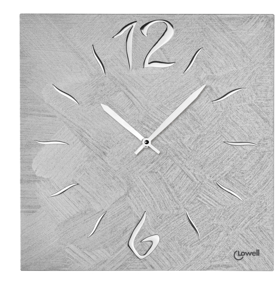 Immagine di OROLOGIO PARETE 40X40 ARGENTO