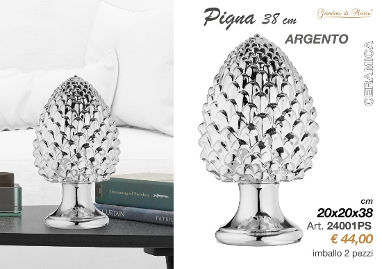 Immagine di PIGNA 38 CM ARGENTO GIARDINI DI MARZO 24001PS