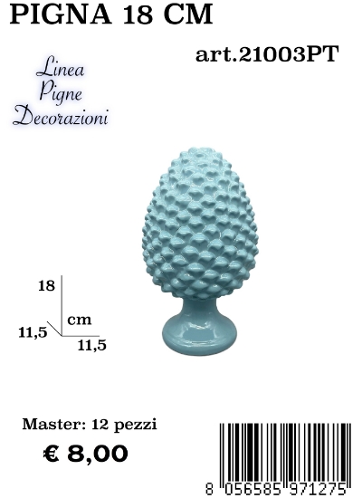 Immagine di PIGNA 18 CM AZZURRO TIFFANY GIARDINI DI MARZO 21003PT