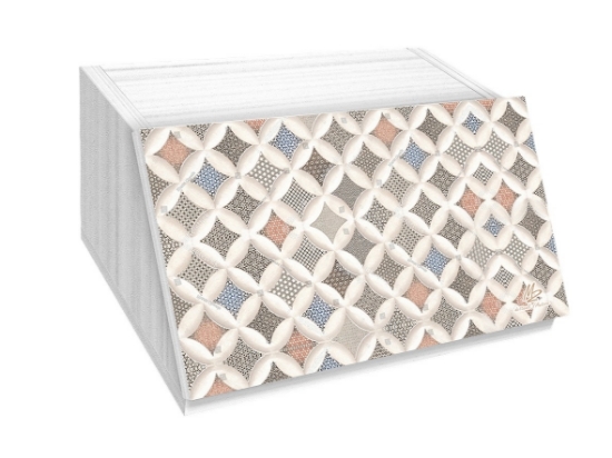 Immagine di PORTAPANE NEW WHITE 30X40X20 STYLIZED RHOMBUS LUPIA