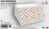 Immagine di PORTAPANE NEW WHITE 30X40X20 STYLIZED RHOMBUS LUPIA