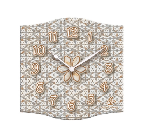 Immagine di OROLOGIO NEW CLOCKART 38X38 VINTAGE STYLIZED DAISY lupia