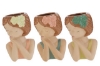 Picture of VASO CERAMICA GIRL 3 ASS 9x8xh.12 CM C/SHOPPER 13892