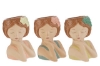Picture of VASO CERAMICA GIRL 3 ASS 9x8xh.12 CM C/SHOPPER 13892