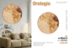 Immagine di OROLOGIO EFFETTO MARMO 40 CM TORTORA OR043 GIARDINI DI MARZO
