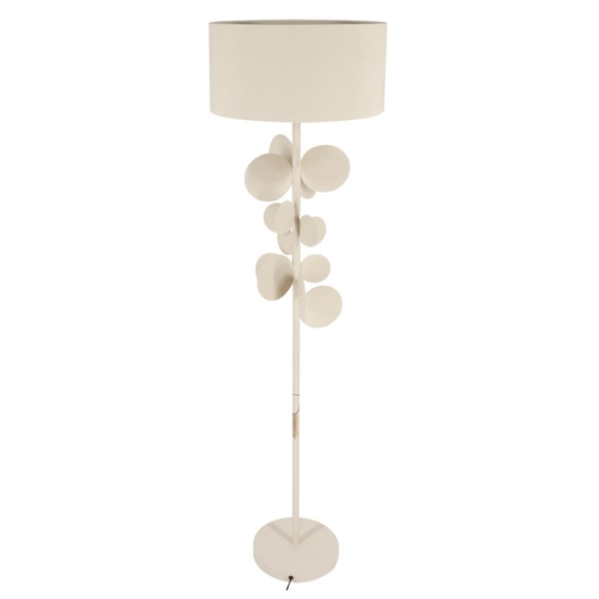 Immagine di LAMPADA DA TERRA METALLO PIANTANA PANNA 40xh.151cm 11009
