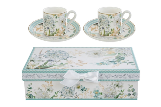 Immagine di SET 2 TAZZINE ARIA DI PROVENZA PORCELLANA C/ASTUCCIO
