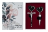 Immagine di SET 2 PZ ACCESSORI VINO SORSI D'AMORE C/ASTUCCIO