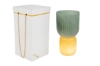 Immagine di VASO VETRO LAMPADA VERDE d.12xh.23CM C/BOX-ROSE 189005