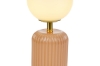 Immagine di LAMPADA VETRO BEIGE d.10xh.25CM C/BOX-ROSE 189005