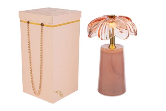 Immagine di LAMPADA FIORE CILIEGIA 11x11xh.18CM C/BOX-ROSE 189102