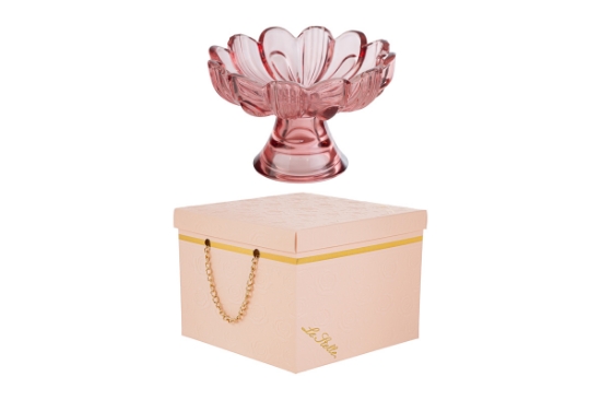 Immagine di FIORE ALZATINA  CILIEGIA 14x14xh.9,5CM C/BOX-ROSE