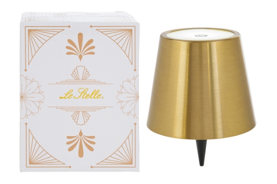 Immagine di LAMPADA ORO TOUCH PER BOTTIGLIA LED/USB d.11xh.14CM