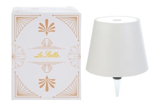 Immagine di LAMPADA BIANCA TOUCH PER BOTTIGLIA LED/USB d.11xh.14CM