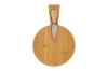 Immagine di SET 2 PZ TAGLIERE LEGNO COLTELLO FORMAGGIO 26x18x2CM