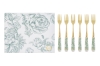Immagine di SET 6 PZ FORCHETTINE DEC.VERDE 15CM C/ASTUCCIO