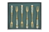 Immagine di SET 6 PZ FORCHETTINE DEC.VERDE 15CM C/ASTUCCIO