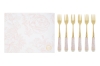 Immagine di SET 6 PZ FORCHETTINE DEC.ROSA 15CM C/ASTUCCIO