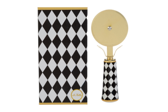 Immagine di TAGLIA PIZZA DEC.SCACCHI 15 CM C/ASTUCCIO