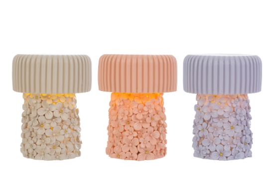Immagine di LAMPADA LED FIORI RESI ASS.10x10x12,5CM C/SHO 3694