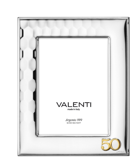 Immagine di Cornice esagoni 50° Anniversario13x18 52140 /4L