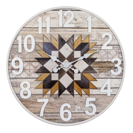 Immagine di OROLOGGIO PARETRE IN METALLO MDF DIAM.60CM 21574 LOWELL