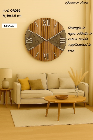 Immagine di OROLOGIO TONDO MARMO OR060 GIARDINI DI MARZO