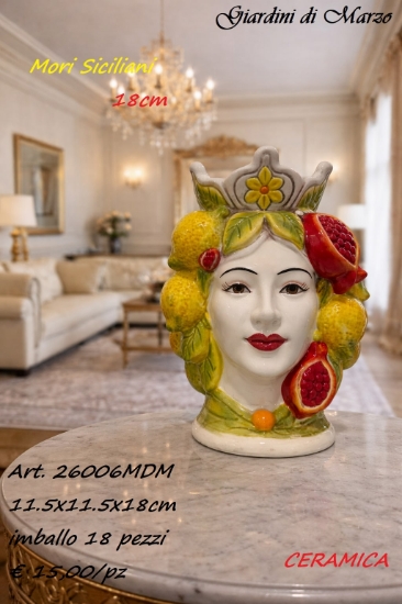 Immagine di MORO DONNA 18CM LIMONI E MELOGRANO 26006MDM  GIARDINI DI MARZO