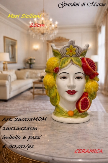 Immagine di MORO DONNA 25CM LIMONI E MELOGRANO 26005MDM  GIARDINI DI MARZO