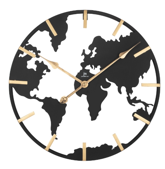 Immagine di OROLOGIO DA PARETE MDF MAPPA SCHELETRATO CM50 21552 Lowell